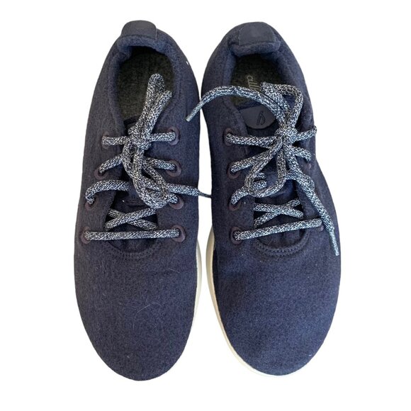ALLBIRDS Navy Blue Wool Washable Comfortable Men's Running Shoes Size 10 - Picture 2 of 10